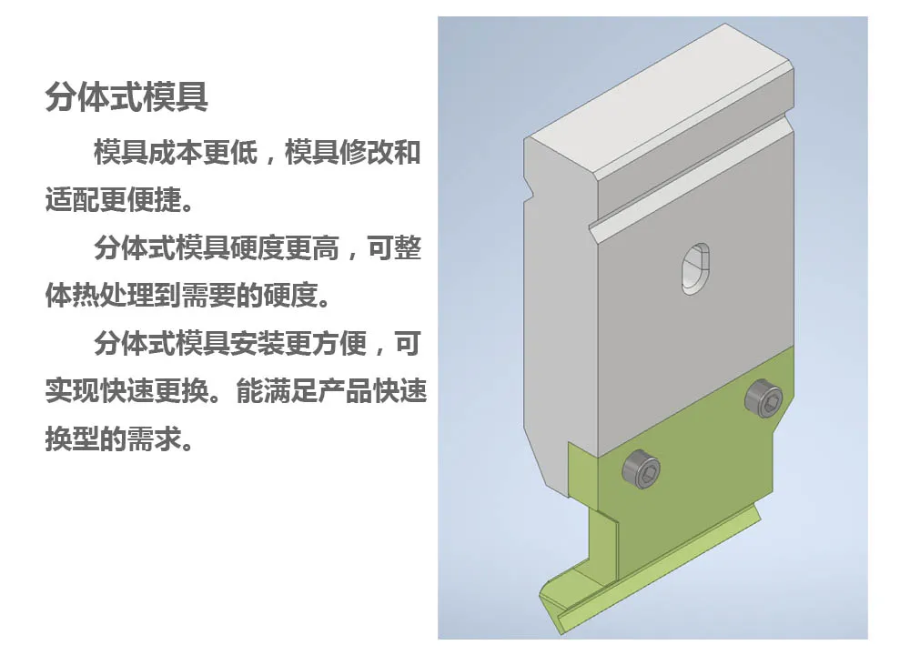 折弯机分体式模具